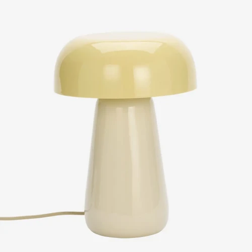 Emaliowana lampa stołowa - żółta | Madam Stoltz