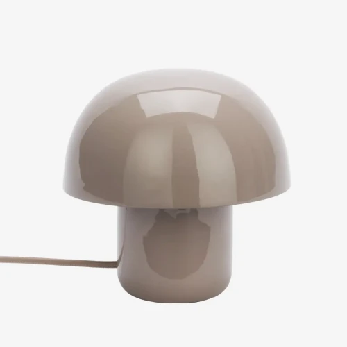 Emaliowana mała lampa stołowa - liliowa | Madam Stoltz