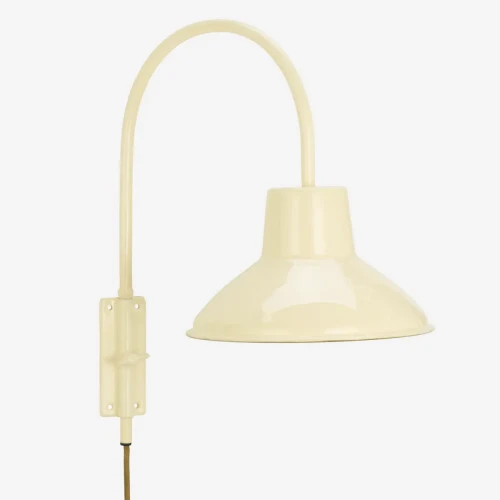 Żelazna lampa ścienna - kość słoniowa | Madam Stoltz