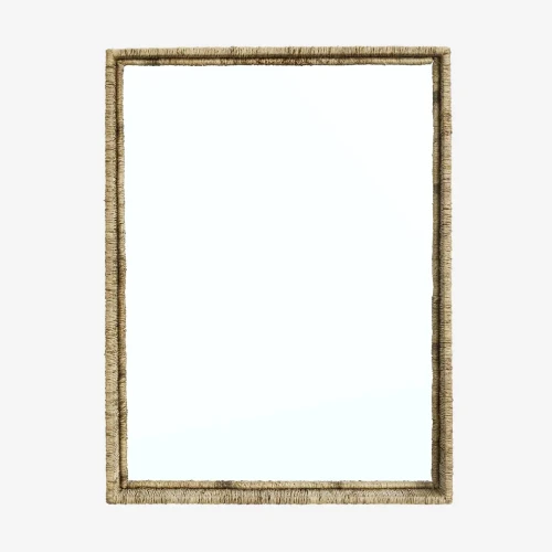 Lustro z jutową ramą | Madam Stoltz