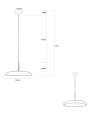 Lampa aluminiowa Meteorra - Brązowa | Monnarita