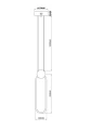 Lampa Castoro - Złota | Monnarita