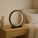 Lampa stołowa Ravella S - Czarna | Monnarita