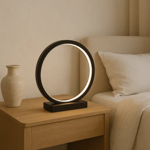 Lampa stołowa Ravella S - Czarna | Monnarita