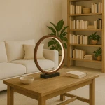 Lampa stołowa Ravella S - Brązowa | Monnarita