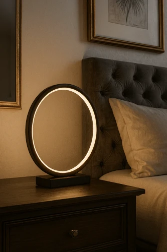 Lampa stołowa Ravella M - Brązowa | Monnarita