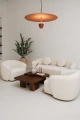 Lampa aluminiowa Altanora - Brązowa | Monnarita