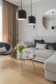 Lampa aluminiowa Orionis M - Czarna | Monnarita