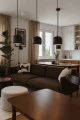 Lampa aluminiowa Orionis M - Czarna | Monnarita