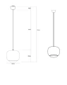 Lampa aluminiowa Orionis S - Czarna | Monnarita