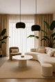 Lampa aluminiowa Orionis L - Czarna | Monnarita