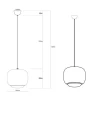Lampa aluminiowa Orionis L - Czarna | Monnarita