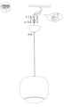 Lampa aluminiowa Orionis L - Czarna | Monnarita