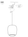 Lampa aluminiowa Orionis XL - Czarna | Monnarita