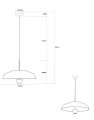 Lampa aluminiowa Vespera - Czarna | Monnarita