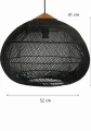 Lampa Evo - Czarna | Monnarita