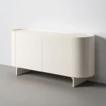 Komoda lakierowana - kremowy marmur | Ixia