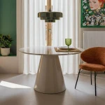 Stół jadalniany - wysoki połysk taupe | Ixia