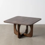 Stolik kawowy kwadratowy - drewno mango - miodowy | Ixia