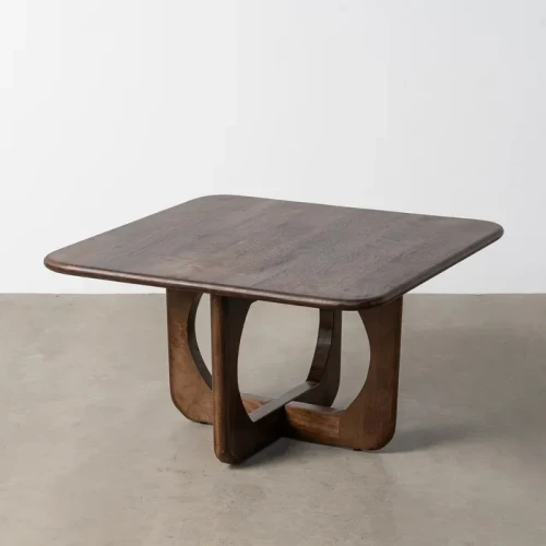 Stolik kawowy kwadratowy - drewno mango - miodowy | Ixia