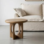 Stolik kawowy mały - drewno mango - miodowy | Ixia