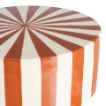 Stolik boczny paski - terakota | Ixia