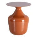 Stolik boczny metalowy - terakota | Ixia
