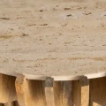 Stolik kawowy drewno - marmur | Denzzo