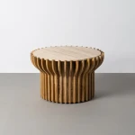 Stolik kawowy drewno - marmur | Denzzo