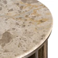 Stolik kawowy drewno - marmur | Denzzo