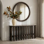 Konsola drewno - marmur | Denzzo