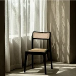 Krzesło Contract naturalne - czarne | Denzzo