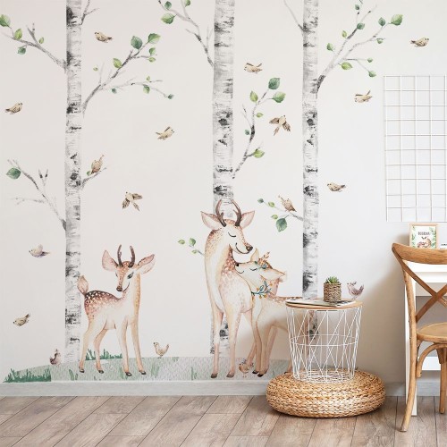 Naklejki Zestaw Brzozy i Jelonki K01 |  Yoko design