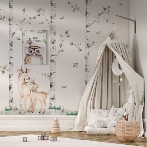 Naklejki Zestaw Brzozy i Para Jelonków K03 |  Yoko design