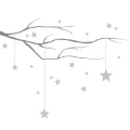 Naklejka Gałąź z Gwiazdami HD108 |  Yoko design