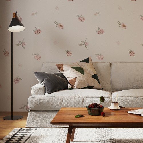 Tapeta Kwiaty drobne piwonie W165 | Yoko Design