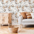 Tapeta Kwiaty i brzoskwinie W48 | Yoko Design