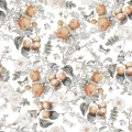Tapeta Kwiaty i brzoskwinie W48 | Yoko Design