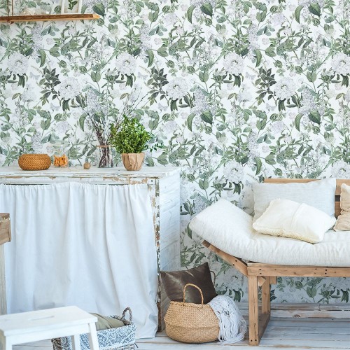 Tapeta Kwiaty i motyle W43 | Yoko Design