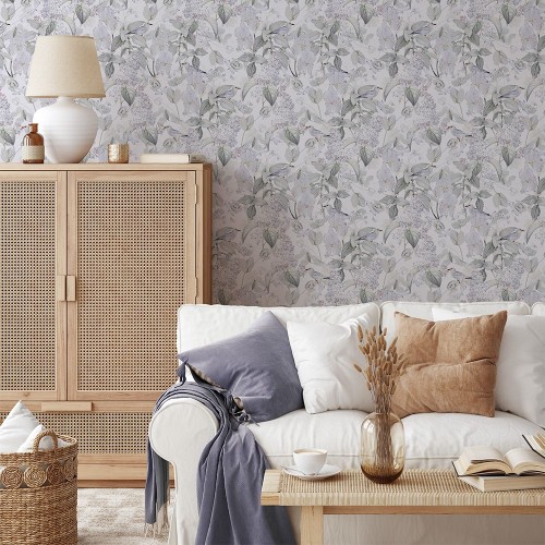 Tapeta Kwiaty i ptaki W53 | Yoko Design
