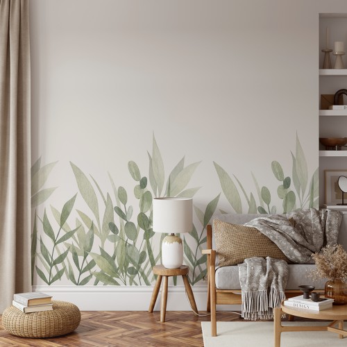 Tapeta Liście gałązki W163 | Yoko Design