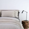 Poszewka klasyczna premium kremowo-szara 60x40 | MOYHA