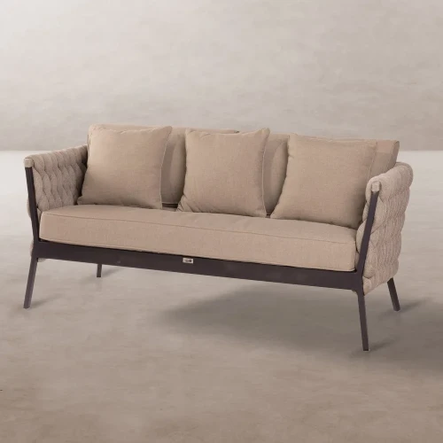 Sofa 2-osobowa ogrodowa Rebecca - Taupe | Ixia