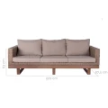 Sofa 3-osbowa ogrodowa Patsy | Ixia