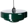 Lampa sufitowa metal-szkło - zielona 35 X 35 X 16 CM | Ixia
