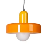 Lampa sufitowa metal-szkło - pomarańczowa | Ixia