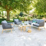 Zestaw mebli ogrodowych Orissa- szary I Hesperide