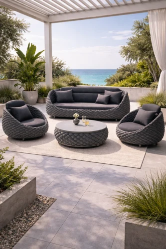 Zestaw ogrodowy Marino Lounge - Szary | Monnarita