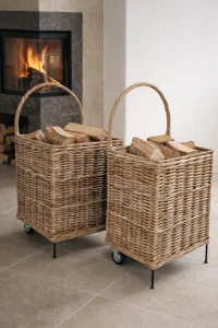 Zestaw wózków na drewno Kubu Grey | Monnarita