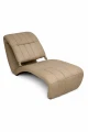 Fotel  ze skóry Allesandro - Beżowy | Monnarita